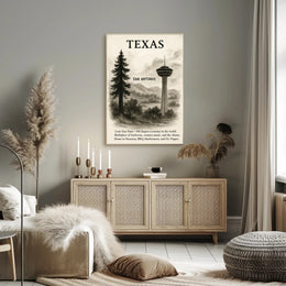 Texas The Lone Star State Poster PosterGoat