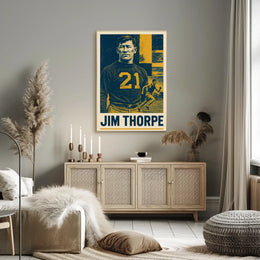 Jim Thorpe Legendary Athlete Poster