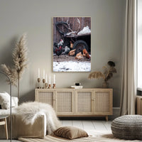 Rustic Farmyard Scene Poster