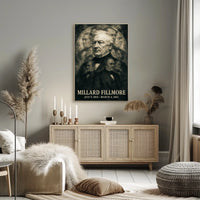 Millard Fillmore 13th President of the United States Double Exposure Poster