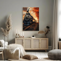 Autumn Steam Journey Poster