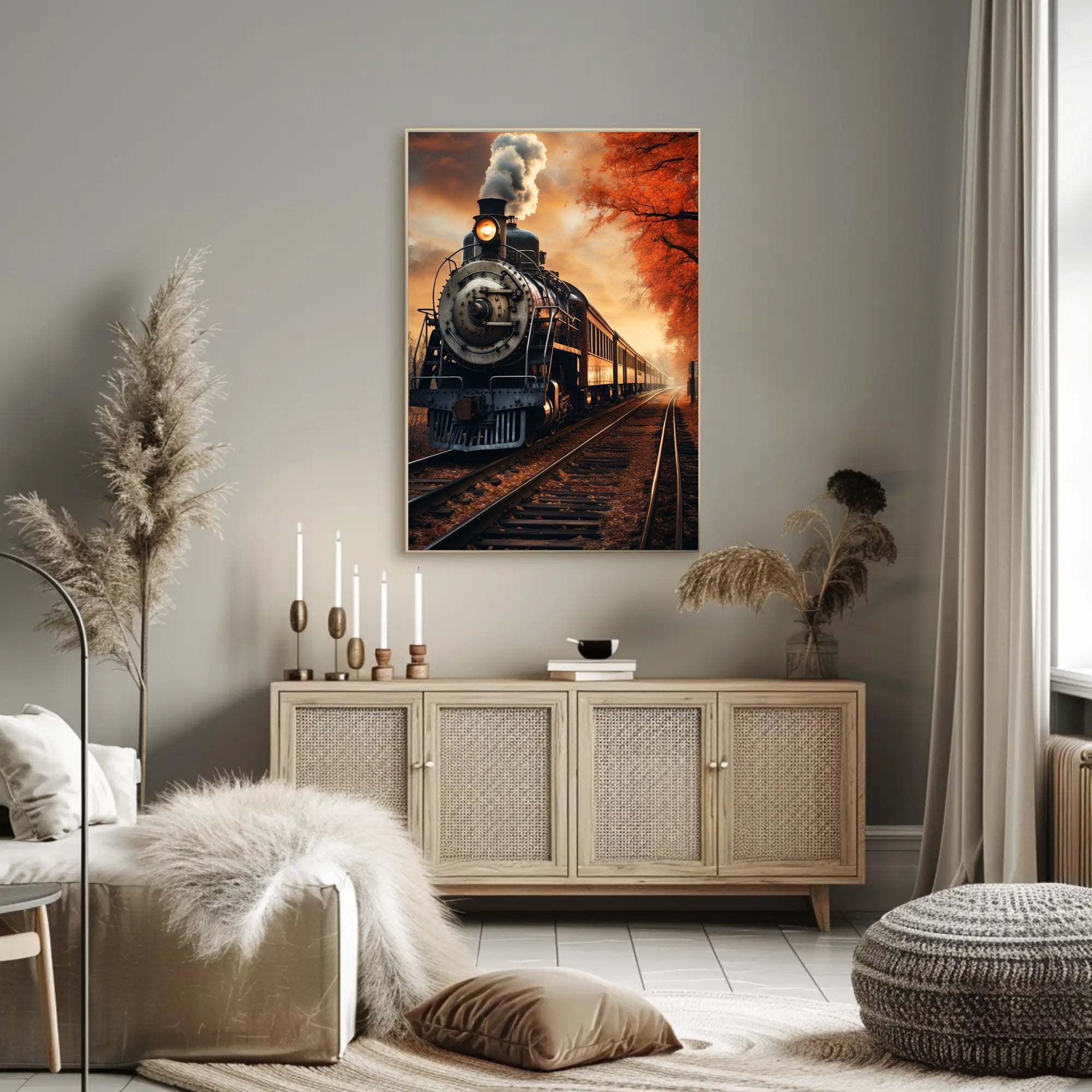 Autumn Steam Journey Poster