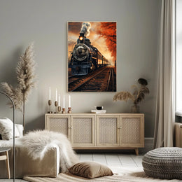 Autumn Steam Journey Poster
