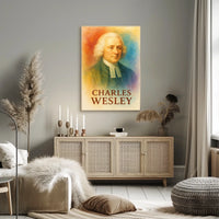 Charles Wesley Heritage Poster: Classic 18th-Century Portrait Art