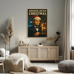 Abraham Lincoln Christmas Poster