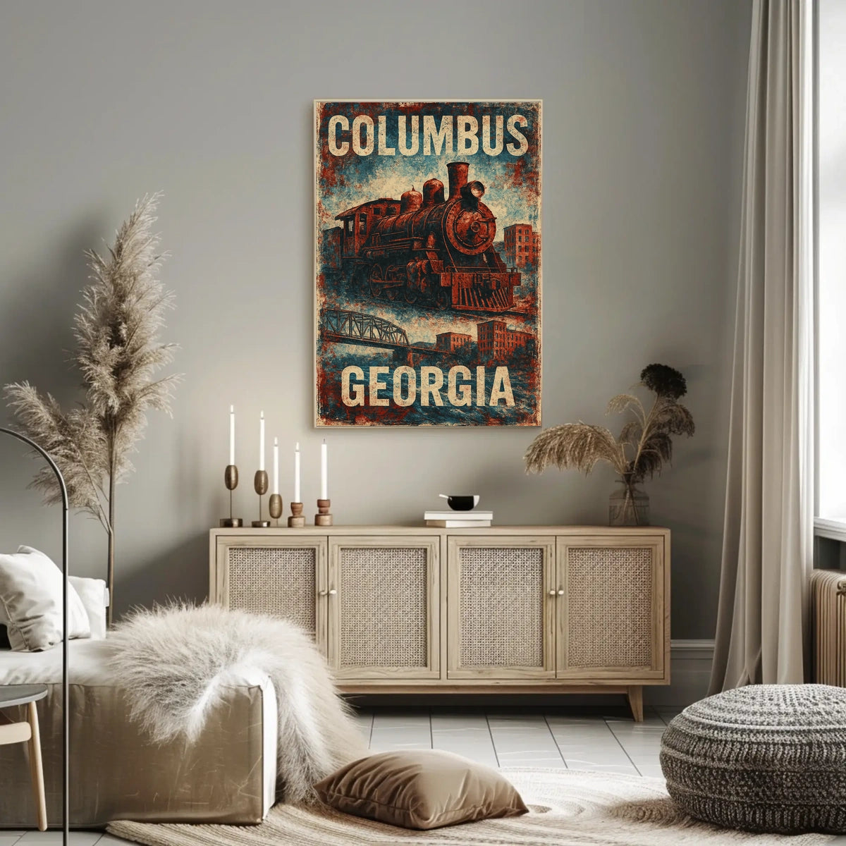 Steam Locomotive Steampunk Heritage Enthusiasts Poster