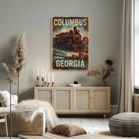 Steam Locomotive Steampunk Heritage Enthusiasts Poster