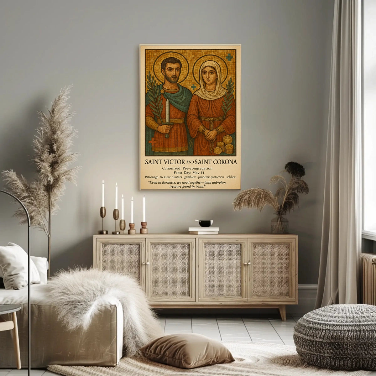 Saint Victor And Saint Corona Poster