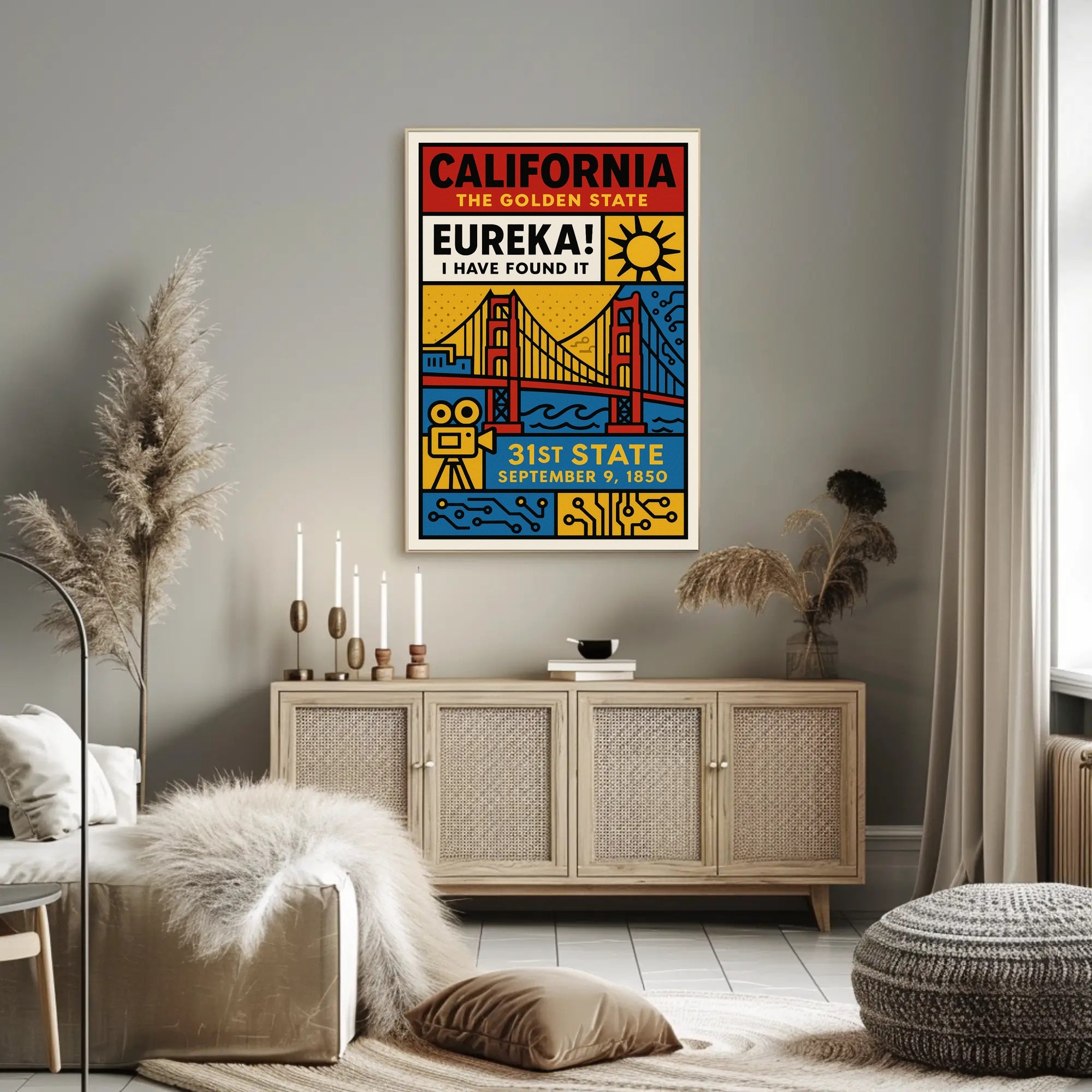 California's Iconic Heritage Poster