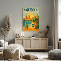Welcome to San Diego A Coastal Paradise Poster