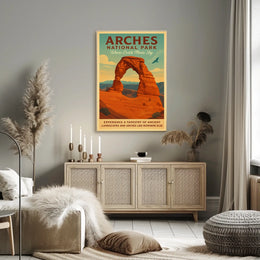 Arches National Park Where Earth Meets Poster