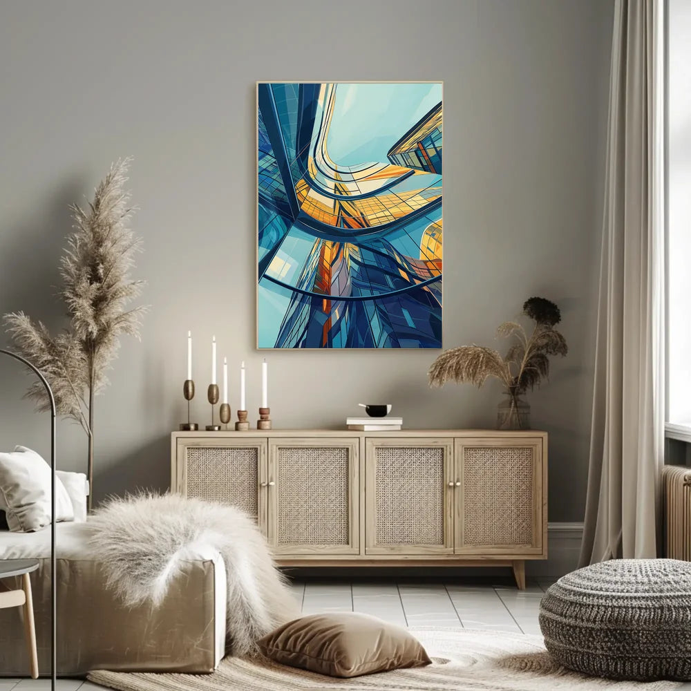 Abstract Timeless Landscape Art Poster