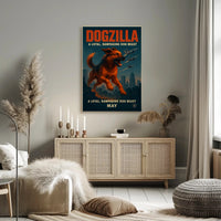 Dogzilla Rampaging Dog Beast Poster PosterGoat