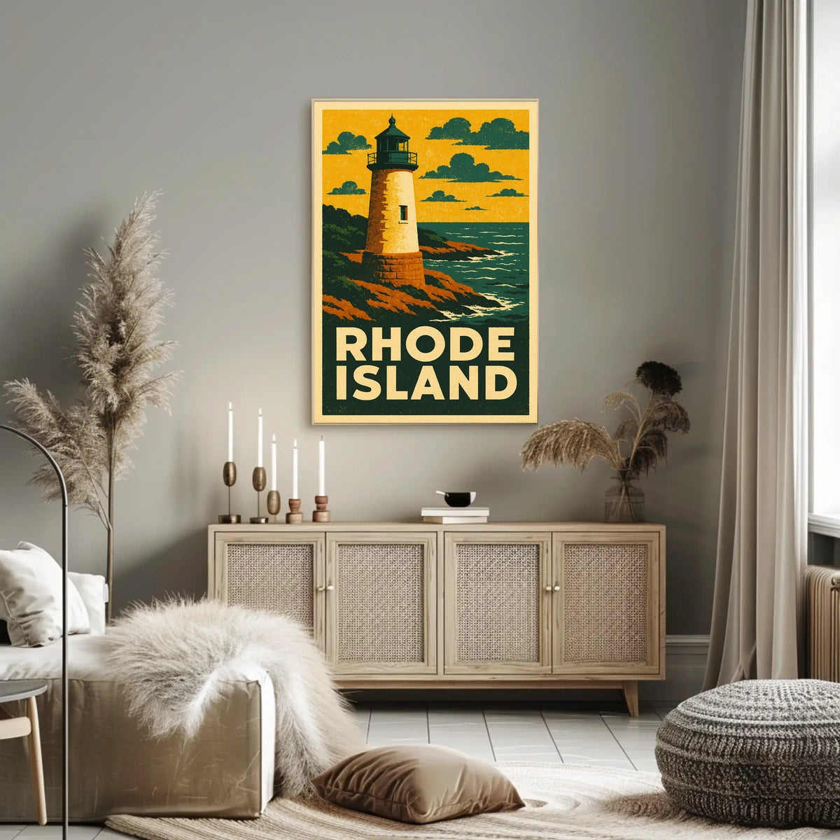 Rhode Island Lighthouse Poster