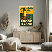 Rhode Island Lighthouse Poster