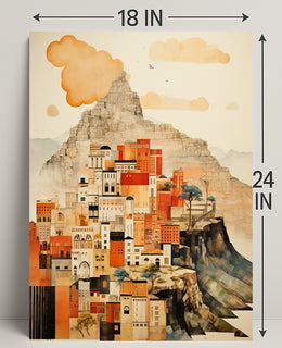 Urban Mountain Dreamscape Poster