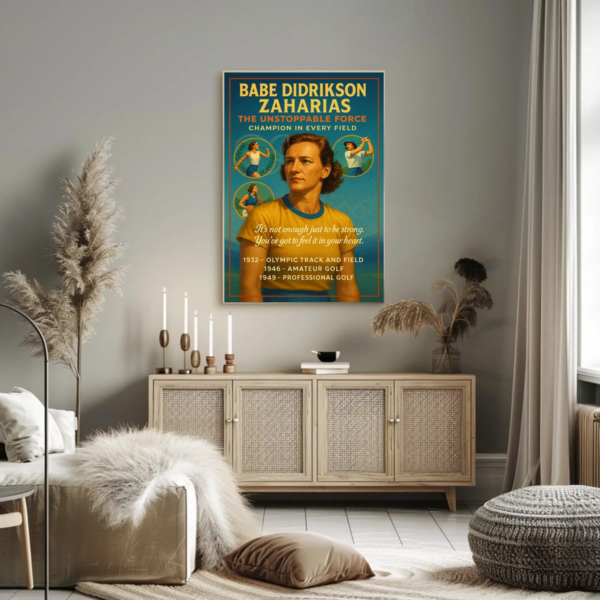 Babe Didrikson Zaharias The Unstoppable Force Poster