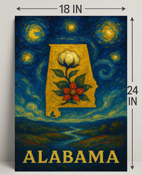 Alabama's Artful Heritage: Vibrant Cultural or Heritage Poster