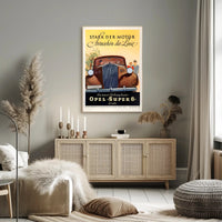 Opel Super 6 Advertisement Poster