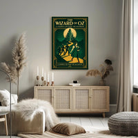 The Wizard of Oz Art Deco Fantasy Poster PosterGoat