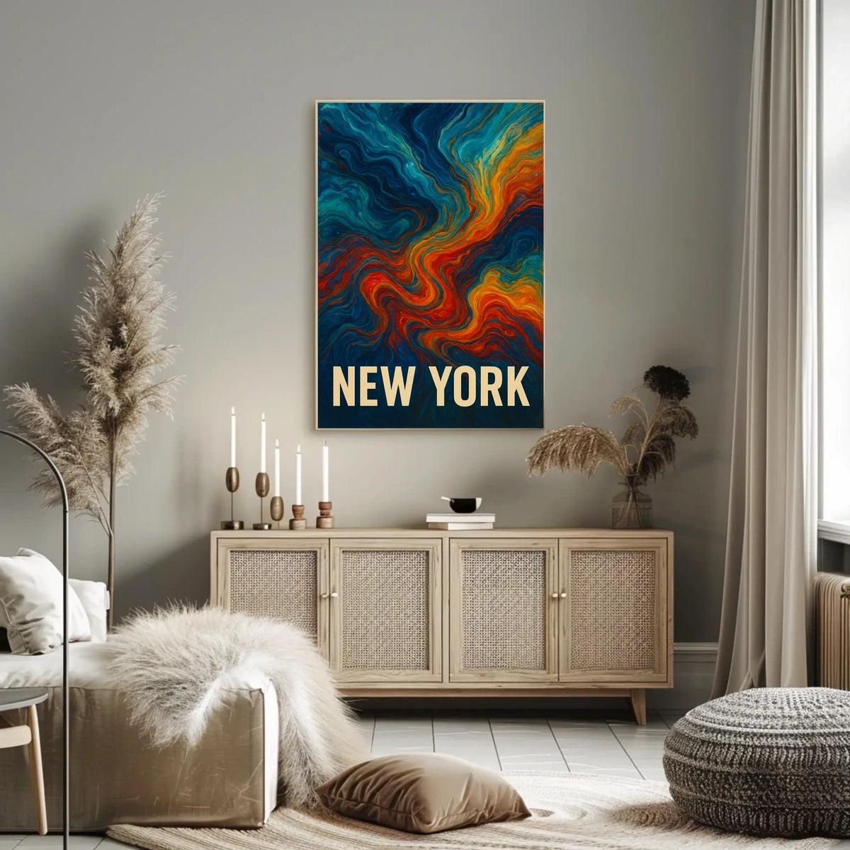 New York Abstract Expression Abstract Poster