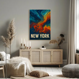 New York Abstract Expression Abstract Poster