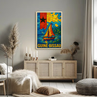 Guinea-Bissau Mosaic Art Poster