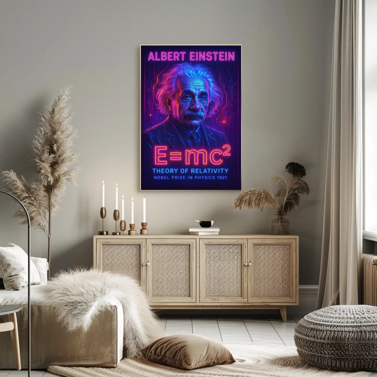 Albert Einstein Theory Of Relativity Poster
