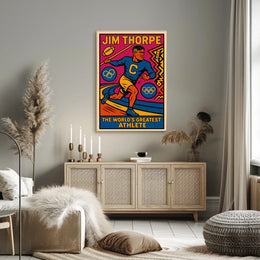 Jim Thorpe Legendary Athlete Poster