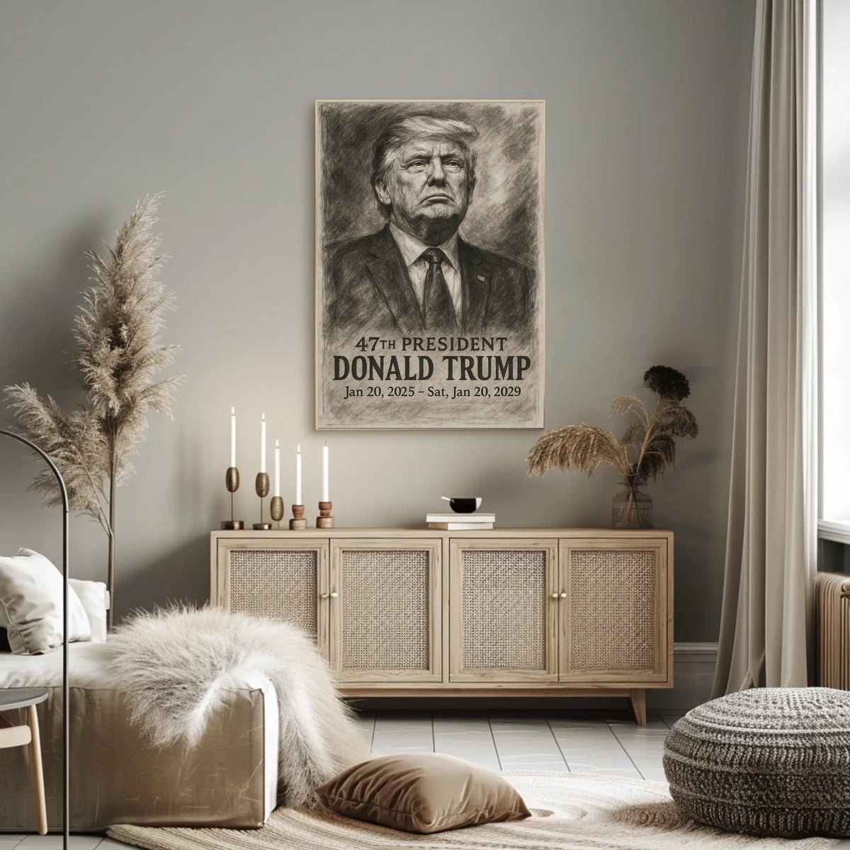 Donald Trump The Pillar of Strength Poster