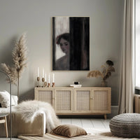 Contemplative Portrait of a Woman - Artistic Poster PosterGoat
