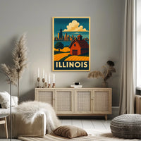 Illinois Landscape Poster