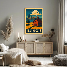 Illinois Landscape Poster