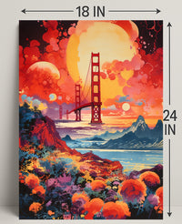 Dreamscape Of The Golden Gate Poster