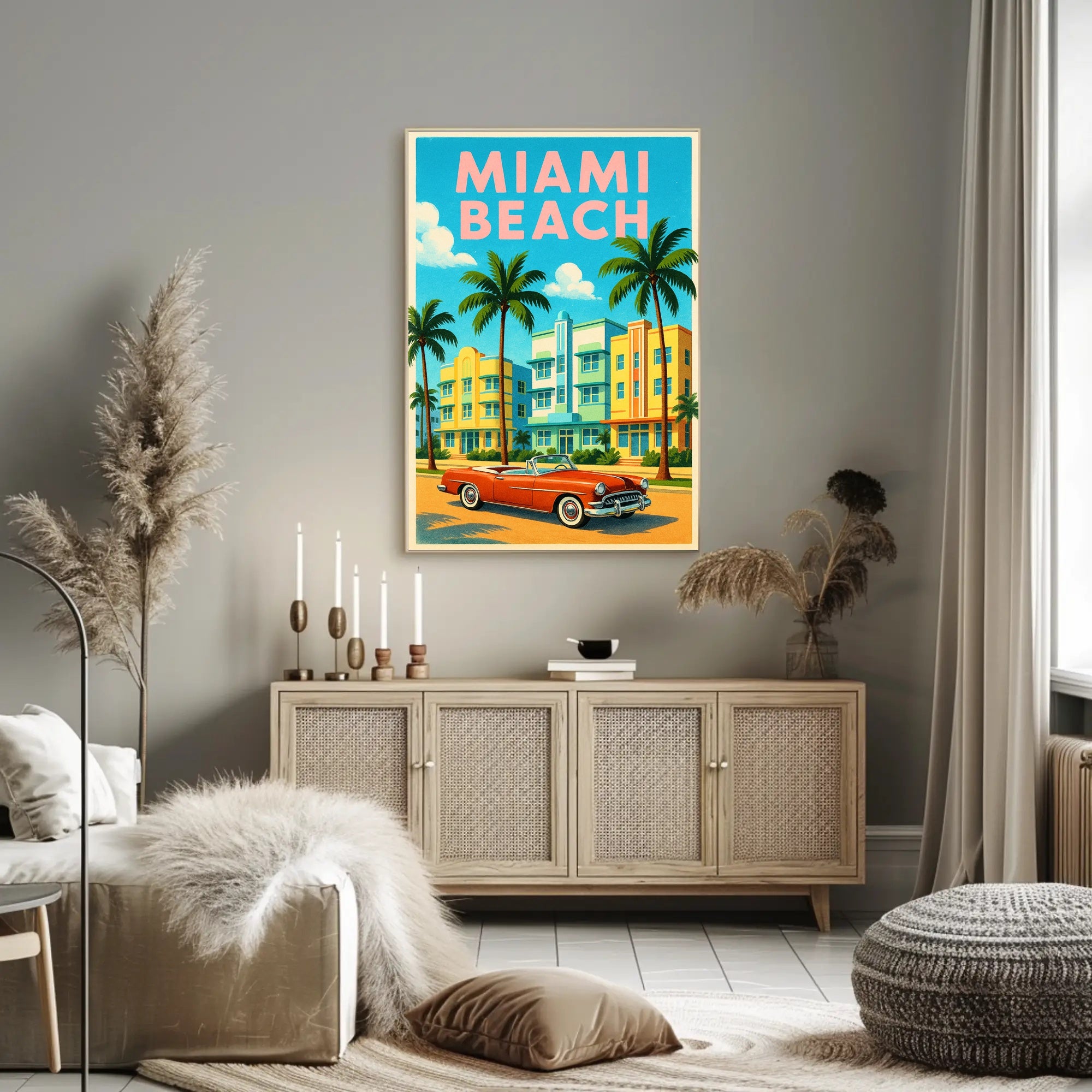 Miami Beach Vibes Poster PosterGoat