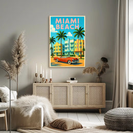 Miami Beach Vibes Poster PosterGoat