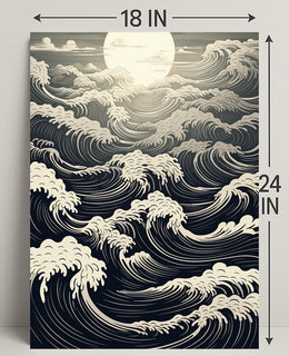 Moonlit Waves Poster PosterGoat