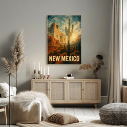 New Mexico Desert Landscape Poster
