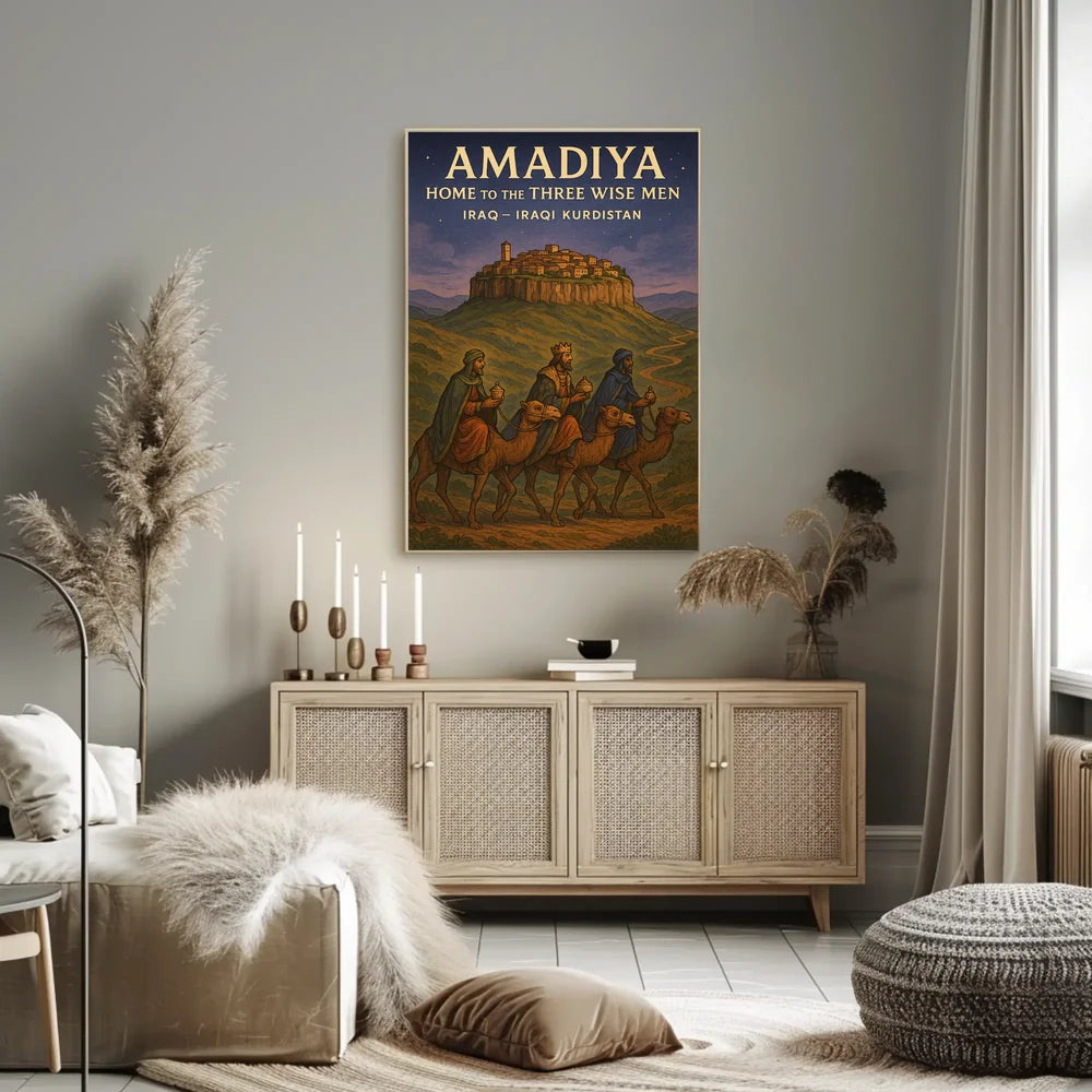 Amadiya Iraqi Kurdistan Travel Heritage Poster