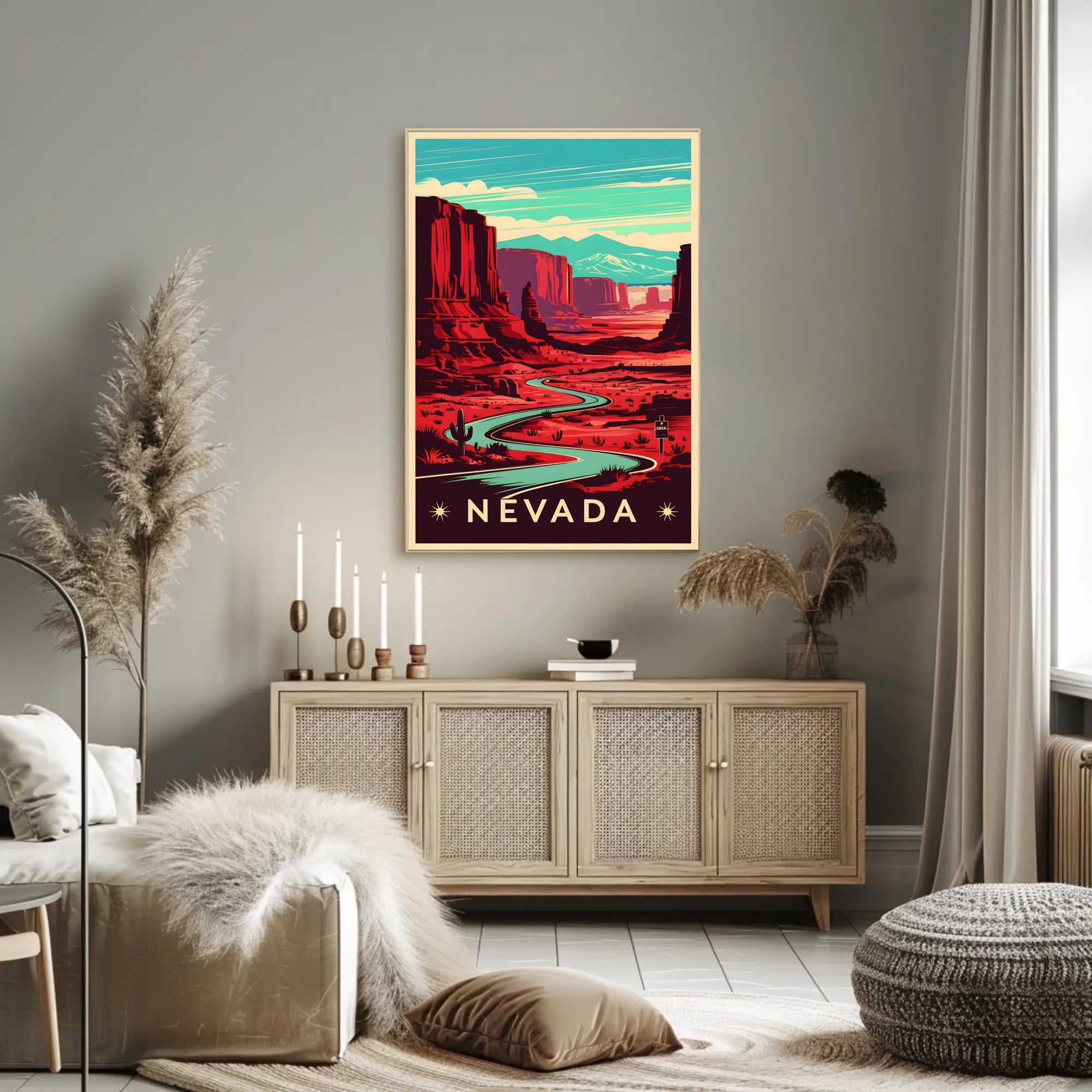 Nevada Desert Landscape Poster