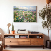 Stroll Through the Floral Meadow Poster