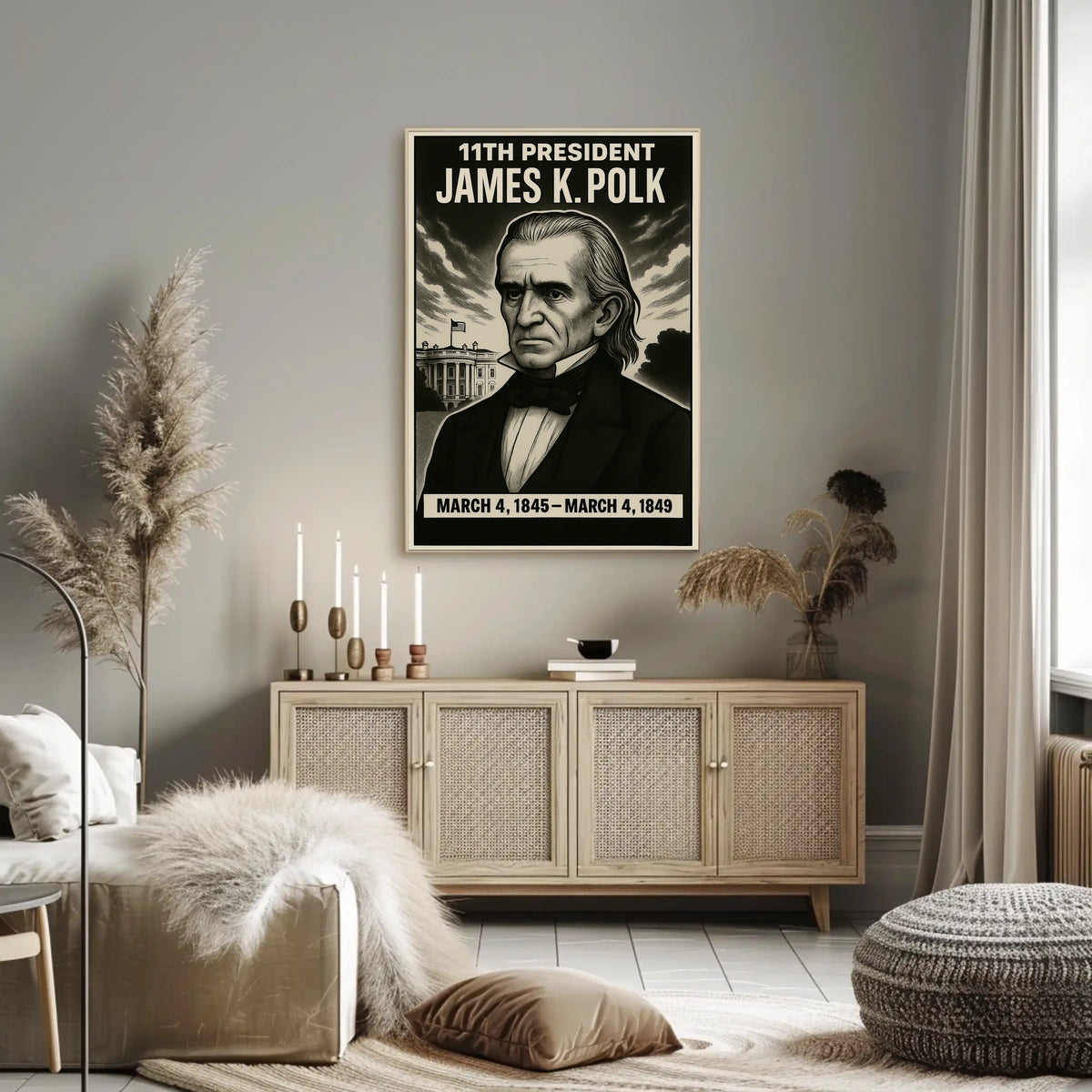 James K. Polk 11Th President Poster