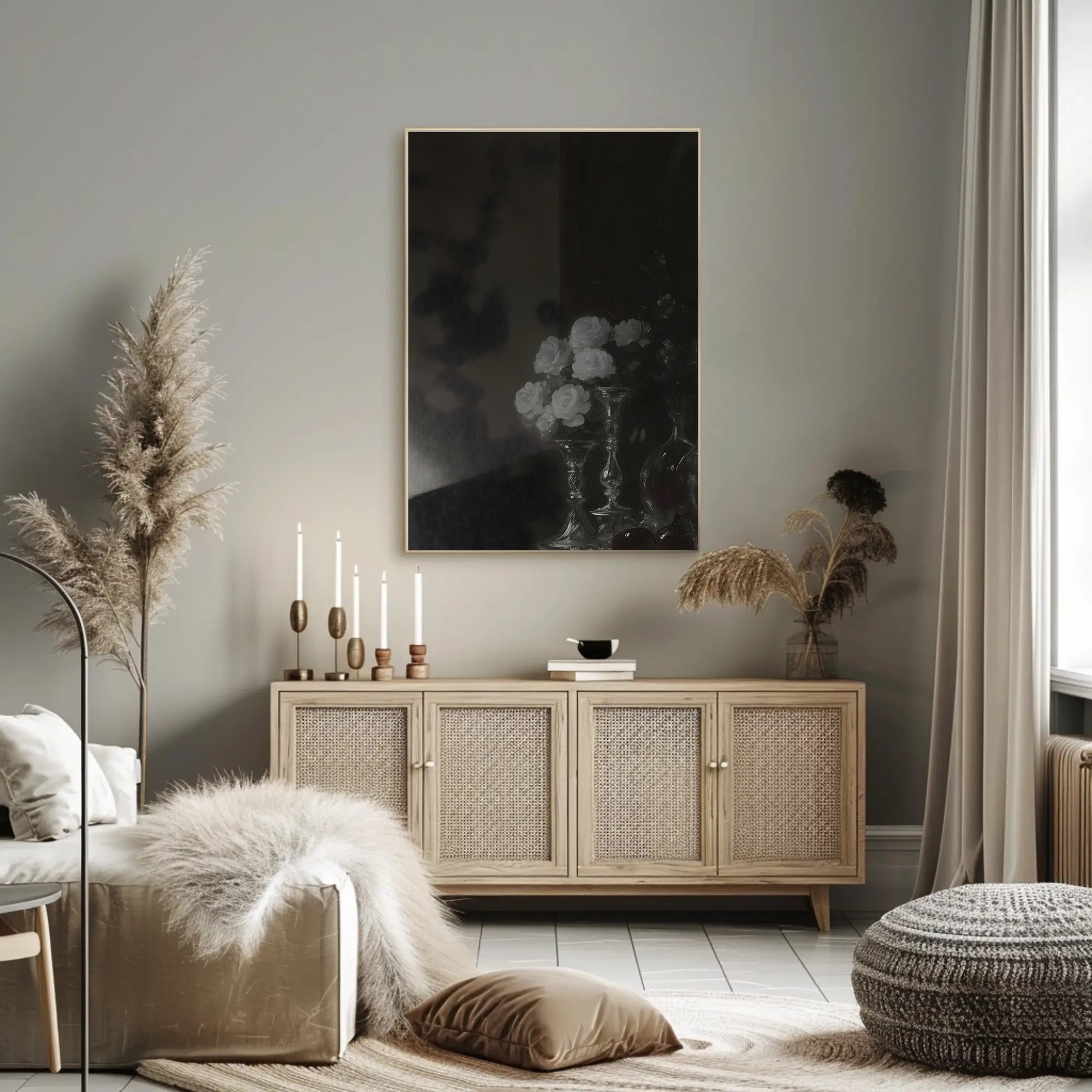 Still Life with Roses in Artistic Poster PosterGoat