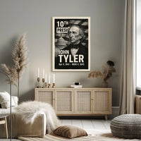 John Tyler 10th President of the United States Digital Montaje Poster
