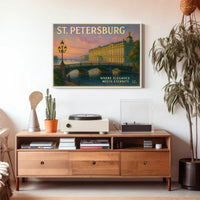 St. Petersburg Elegance Travel Poster Print