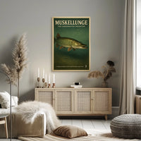 Muskellunge The Underwater Predator Poster