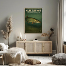 Muskellunge The Underwater Predator Poster