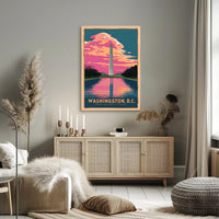 Washington, D.C. Monument at Sunset Poster