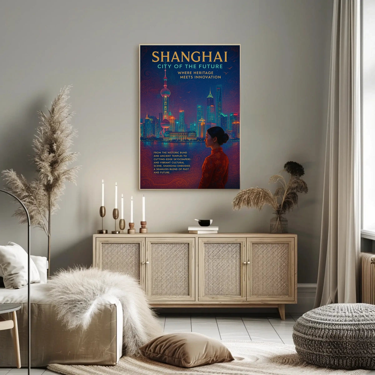 Shanghai City Of The Future Poster