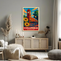 Columbia, Missouri A Vibrant Cityscape Poster